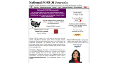 Desktop Screenshot of nationalforum.com